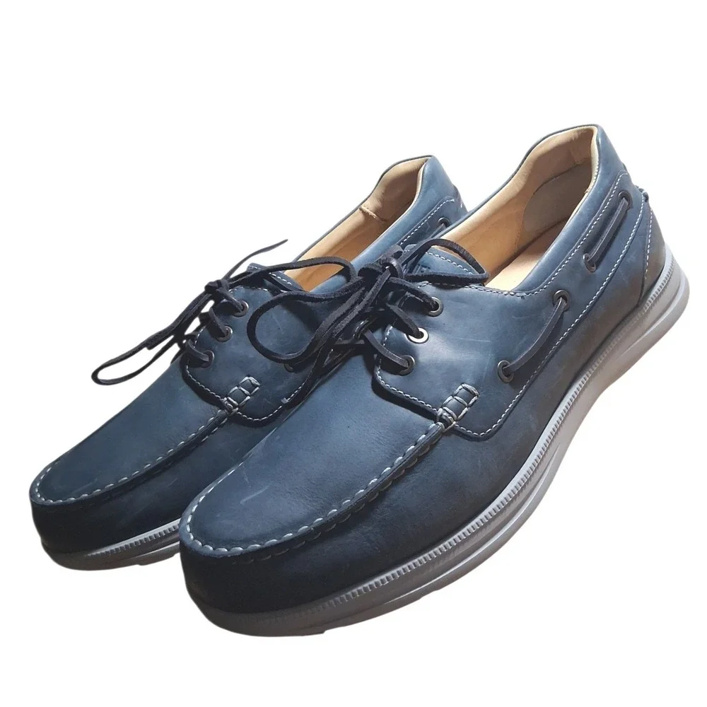 Samuel Hubbard Mens 13 New Endeavor Classic Preppy Coastal Nautical‎ Boat Shoes